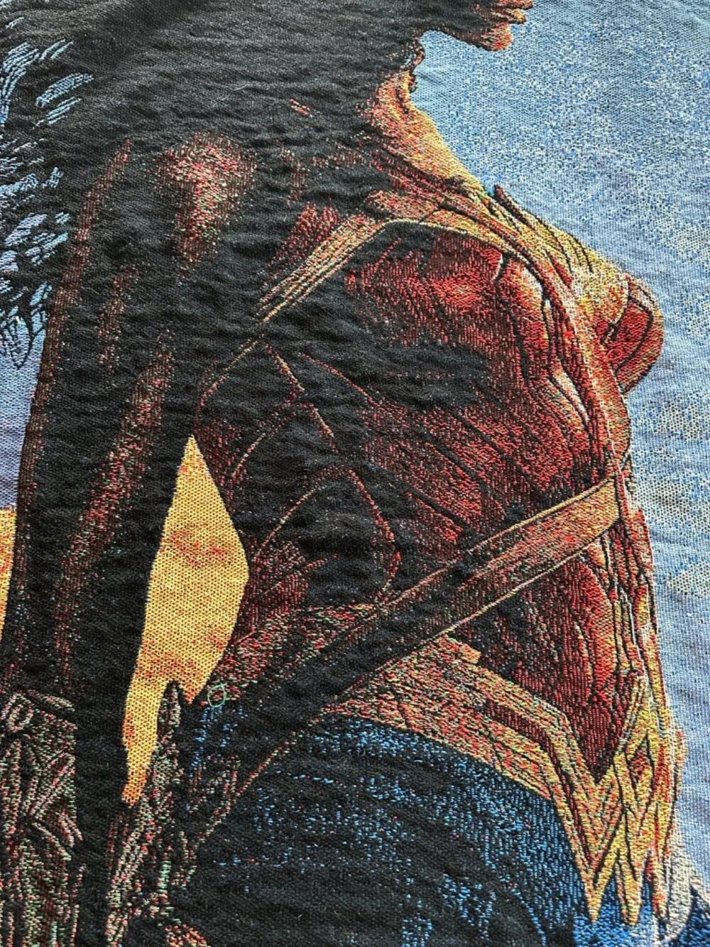 Wonder Woman Woven Tapestry Throw Blanket 47x55 Fringed DC Comics Superhero